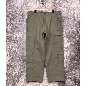 New Stussy Cargo Pants 38 Mens Green Military Utility Cotton Canvas